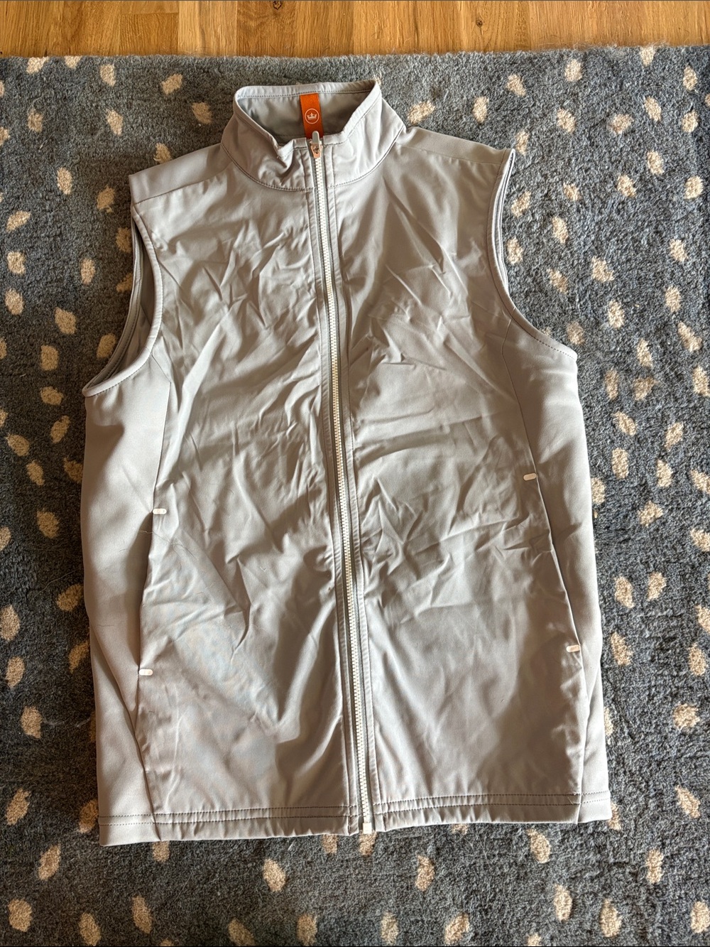 Peter Millar Light Gray Kids Softshell Vest